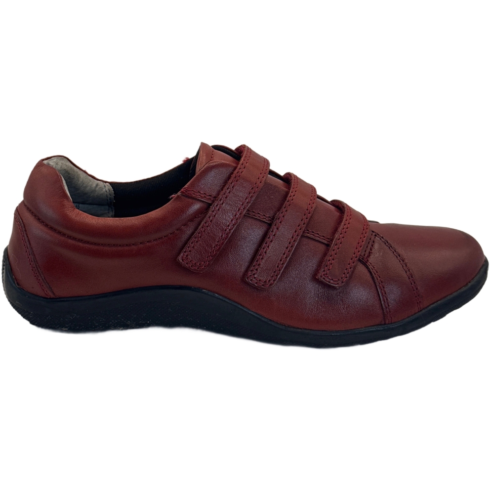 Ros Hommerson Women's Burgundy Leather Sneakers